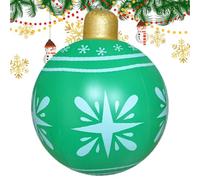 Inflatable Christmas Ball 24 Inch Outdoor Large Christmas PVC, Reusable Santa Snowman Inflatables Hanging Balls, Inflatable Ball Giant Blow Up Balls Decorations For Winter Outdoor Yard Garden Patio