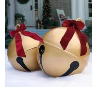 Inflatable Christmas Ball | 45cm/60cm Giant Bell Inflatable Ball | Giant Christmas Baubles | Giant PVC Christmas Blow Up Ball | Reusable Inflatable Ball Christmas Decor For Yard Garden