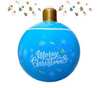 Inflatable Christmas Ball 60cm - Large Xmas Balls Ornaments - Giant Christmas Baubles for Holiday Wedding Festival Party Yard Outdoor Decor (A)