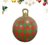 Inflatable Christmas Ball | Giant PVC Ornament | Outdoor Garden Terrace Holiday Decoration | Reusable Blow Up Christmas Bauble for Home, Lawn and Festive Displays
