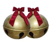 Inflatable Christmas Ball PVC Giant Christmas Balls with 2PCS Big Red Bow Inflatable Christmas Ornaments Ball Christmas Decorations Outdoor 2PCS 23.6 Inch