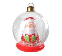 Inflatable Christmas Balls - Luminous Inflatable Christmas Ornaments, Giant Decorations with Santa Balls | LED Festive Christmas Decorations, Inflatable Party Hanging Ball 22 Chickens