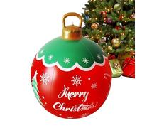Inflatable Christmas Balls Outdoor, Giant PVC Inflatable Christmas Decorated Ball Ornaments, Festive Seasonal Holiday Decor for Patio Front Door Garden Porch Living Room Party Yard Outside