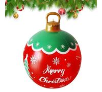 Inflatable Christmas Balls Outdoor - Giant PVC Inflatable Christmas Decorated Ball Ornaments,Seasonal Decor for Festive Party Living Room Garden Lawn Front Door Porch Patio Outside