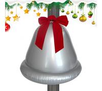 Inflatable Christmas Balls Outdoor - Large PVC Christmas Bell with Bow | Party Decorations Home Decor for Indoor Outdoor Lawn Front Door Patio Backyard Holiday