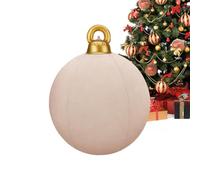 Inflatable Christmas Bauble | 60 cm Flock Balls Bulk Pack, Giant Flocked Christmas Decoration, for Workplace, Dance Party, Wedding, Yard, Indoor, Garden, Lawn, Outdoor, Patio