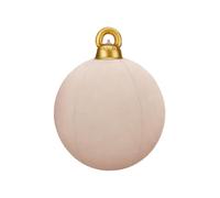 Inflatable Christmas Bauble 60 cm Flocked Baubles Set - Giant Flaked Christmas Decoration - For Home Indoor Dance Party Wedding Garden Lawn Yard Outdoor Patio