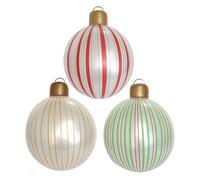 Inflatable Christmas Bauble Ball Decoration, Large Inflatable Decorative Balls, Blow Up Ball Ornaments, Large PVC Holiday Decorations For Winter Outdoor Yard Garden Porch Halloween Display