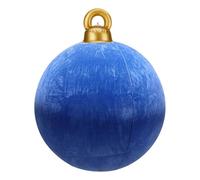 Inflatable Christmas Baubles, 24 Inch Giant Velvet Baubles, Christmas PVC Inflatable Decorated Blow Up Ball, Large Holiday Outdoor Decorations For Yard