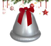Inflatable Christmas Bell, PVC 50 x 50 cm, PVC Christmas Decorations with Weatherproof Material, Indoor Outdoors, Holiday Party, Inflatable Cristmas Bell Party Supplies, Festive