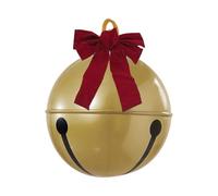 Inflatable Christmas Bells, Eye-Catching Holiday Decor, Golden, PVC Giant Holiday Jingle Bell Inflatable Ball, Christmas Blow Ups Ornaments, Easy to Inflate & Store, for Indoor & Outdoor Use