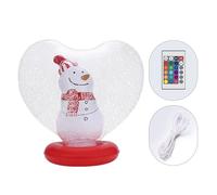 Inflatable Christmas Decoration, Heart-Shaped Luminous Decoration for the Holidays, Figure Indoor Blow Up Decorated Ball with Remote Control, for Outdoor Garden, Pool, Patio, Beach Path, Public
