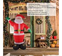 Inflatable Christmas Decoration, Inflatable Santa Claus Inflatable Santa Claus, Green Christmas Decoration LED Inflatable For Hands For The Stage For The Yard