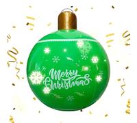 Inflatable Christmas Ornaments,19.7 Inch Christmas Decorations PVC Balls - Waterproof Lawn Ornaments Home Decor for Party Yard Balcony Shop Porch Garden Patio School