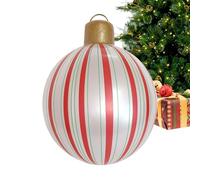 Inflatable Christmas Ornaments, Blow Up Ball Decorations for Holiday Display, Large PVC with Easy-Inflate Design, Festive Decoration for Winter Outdoor Yard Garden Porch Halloween