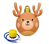 Inflatable Christmas Ornaments - Christmas Decor Giant Elk Waterproof,Blow Up Balls Hangable Ornaments,for Festival Gatherings Events Celebrations Courtyard Tree Porch Lawn Patio