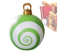 Inflatable Christmas Ornaments,Christmas Decorations with Inflatable Balls | 24 Inch Large Inflatable Christmas Ball Decoration | Ball Ornaments Inflatable Christmas Balls ES