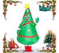 Inflatable Christmas Tree Costume for Adults - Easy On and Off for Halloween, Party, Birthday, Cosplay - Battery or USB Powered