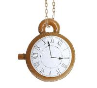 Inflatable Clock Accessory - Jumbo Inflatable Clock on a Chain - Medallion Book Character 80s 90s Rapper Fancy Dress Accessory (Pack of 1)