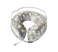 Inflatable collar cone with clear baffle promotes licking and biting Suitable for dogs and cats Inflatable dog collar Large inflatable dog collar