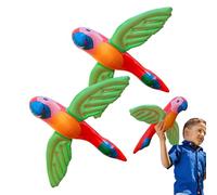 Inflatable - Colorful Tropical Decorative Accent 2 Pieces | Perching Statue | Parrots Pool Decorations for Summer Party Pools in the Yard Beach
