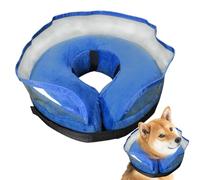 Inflatable Cone Shaped Dog Collar | Adjustable Circle Pillow Protector | Quick Dry Dog Neck Donut - for Wound Recovery Licking Post Sterilization