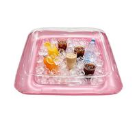 Inflatable Cooler Large Portable Square Floating Tray with Drain Plug