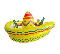 Inflatable Cooler, Sombrero Drinks Cooler, Inflatable Drinks Tub, Ideal for Men, Holidaymakers, Travellers, Lake, Pool, Backyard, Camping Trip, Picnic, Meeting Under the Motto Verans
