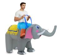 Inflatable Costume for Adult Elephant Costume Halloween Blow Up Ride on Elephant Costumes Animals Suit for Men Women Cosplay Party