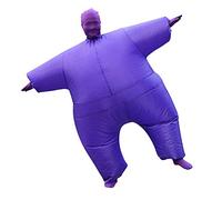 Inflatable Costume Full Body Suit, Full Body Halloween Costumes For Men/Women, Blow up Costumes, Adult Size Inflatable Costume for Halloween Party Full Body, Halloween Christmas Costumes Dress(purple)