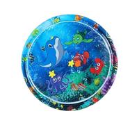 Inflatable Crawling Water Pad Baby Visual Stimulation Toy and Leakproof Design for Early Motor Skills Development Travel Friendly Baby Activity Water Mat