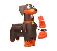 Inflatable Dachshund Costume - Blow Up Dog Costume Outfit | Inflatable Dog Outfit | Funny Animal Clothes | Air Powered Character Suit, For Christmas Parties