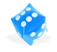 Inflatable Dice Toys Giant Dice, 1Pcs Jumbo Dice Blue Huge Dice Balloons Inflatable Toys Party Dice Blow Up Dice 11.8X11.8In for Beach Pool Lawn Party Games Favors
