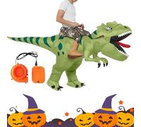 Inflatable Dinosaur Costume Adult, Dinosaur Blow Up Outfit, Funny Design with Realistic Detailing, Ideal Attire for Halloween Birthday Cosplay Convention Theme Park Stage Performance Event