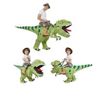 Inflatable Dinosaur Costume for Adults - Polyester Cosplay Outfit | Blow Up T-Rex Costume, Funny Halloween Suit for School, Congress, Stage Performance, Theme Park, Christmas and Other