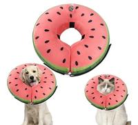 Inflatable Dog Collar for After Surgery, Inflatable gog Collars for After Surgery Soft Pet Recovery Collar for Small Dogs, Watermelon Red S Size, Comfortable Alternative to Traditional Cones