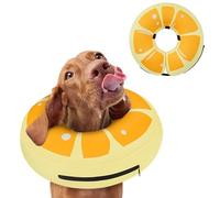 Inflatable Dog Cone Collar for After Surgery - Soft Dog Neck Donut Collar to Prevent Licking, Adjustable Dog Recovery Cone Suitable for Small, Medium, Large Dogs (Orange,2XL)