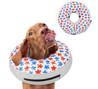 Inflatable Dog Cone Collar for After Surgery - Soft Dog Neck Donut Collar to Prevent Licking, Adjustable Dog Recovery Cone Suitable for Small, Medium, Large Dogs (Star,2XL)