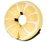 Inflatable Dog Cone Collar for Large Medium Small Dogs, Soft Adjustable Recovery Cone for Dogs Cats,Dog Neck Donut Alternative After Surgery(Lemon,Small
