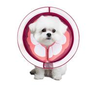 Inflatable Dog Cone Collar for Large Medium Small Dogs, Soft Dog Donut Collar Adjustable Recovery Cone for Pets After Surgery, Extra Enhanced Anti-Licking Guard Shield (Mangosteen, Medium)