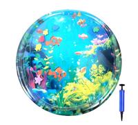 Inflatable Dog Cooling Mat - Water Filled Pet Play Tamp for Exercise, Splash Activity Bed | Foldable Sensory Toy, Outdoor Fitness Mat