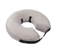 Inflatable Dog Neck Collar PVC Soft Warm Comfortable Protective Recovery Cone for Post Surgery Skin Itching Pets (Gray)
