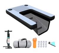 Inflatable Dog Pool Ramp with Accessories - Safe Entry & Exit for Large and Small Dogs, Includes Pump, Rope, and Repair Kit