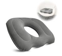 inflatable donut Pillow,Hemorrhoid Pillow for Tailbone Pain,Donut Cushion, Postpartum Pregnancy,Donut Seat Cushion For Low Back Pain,Hemorrhoids,Sciatica,Bedsores (Gray)