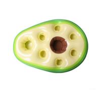 Inflatable Drink Holder Pineapple Shape Floating Table For Pool Party For Green And Yellow Soft Pvc Cup Holder With Secure Seal Design For Summer Water Sports(avocado)