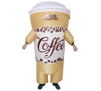 Inflatable Drinks Costume for Adult Funny Blow up Coffee Cup Full Body Costume for Cosplay Party Halloween