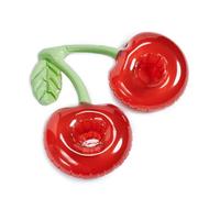 Inflatable Drinks Holder - Floating Tray for Hot Tub | Pool Cup Holder | Cherry Shape Fun Beverage Float for Swimming Parties and Kids Water Play | Reusable Poolside Cup Holder for Juice Soda Cocktail
