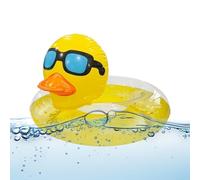 Inflatable Duck Pool Float Ring, Giant Rubber Duck Tube for Kids Adults