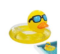 Inflatable Duck Pool Float Tube, Heavy Duty Vinyl UV Resistant Confetti Pool Duck Floatie, Animal Float Swim Ring Inflatables - For Adults Teens Girls Boys Beach Summer Travel Party
