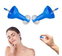 Inflatable Ear Plugs, 1 Pair Soft Silicone Earplugs for Swimming Adults, Noise Cancelling Ear Plugs for Sleeping, Travel, Study and Focus